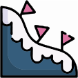 snow mountain icon